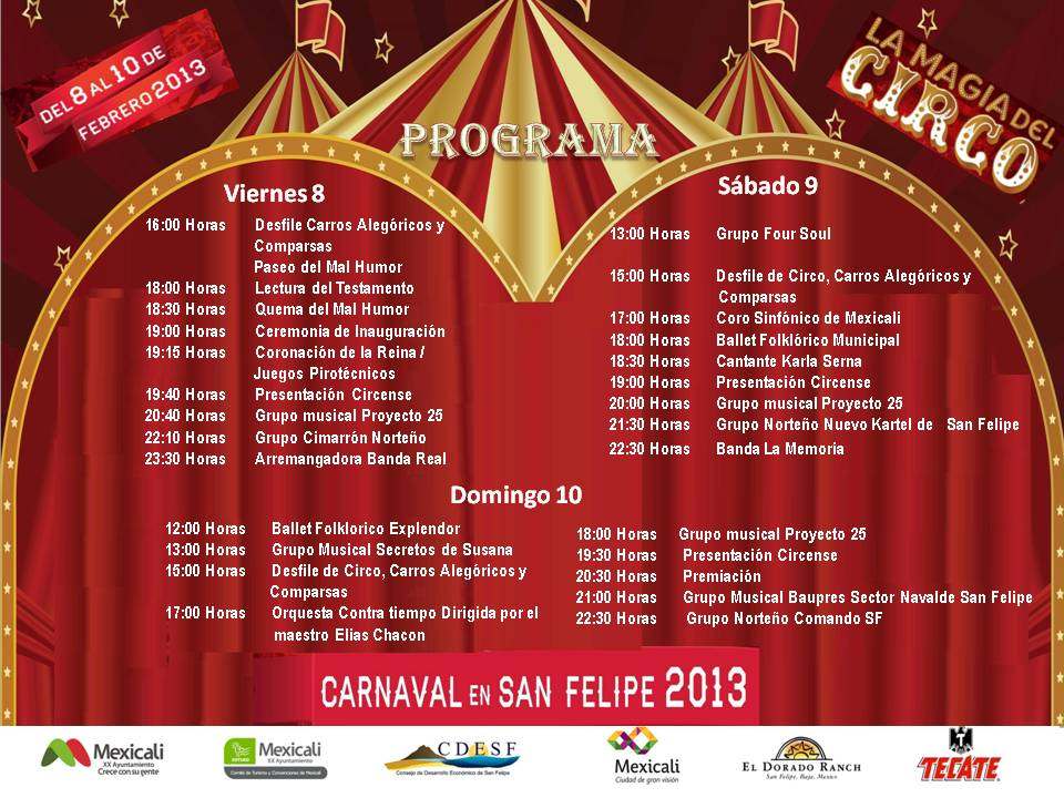San Felipe Events of 2013